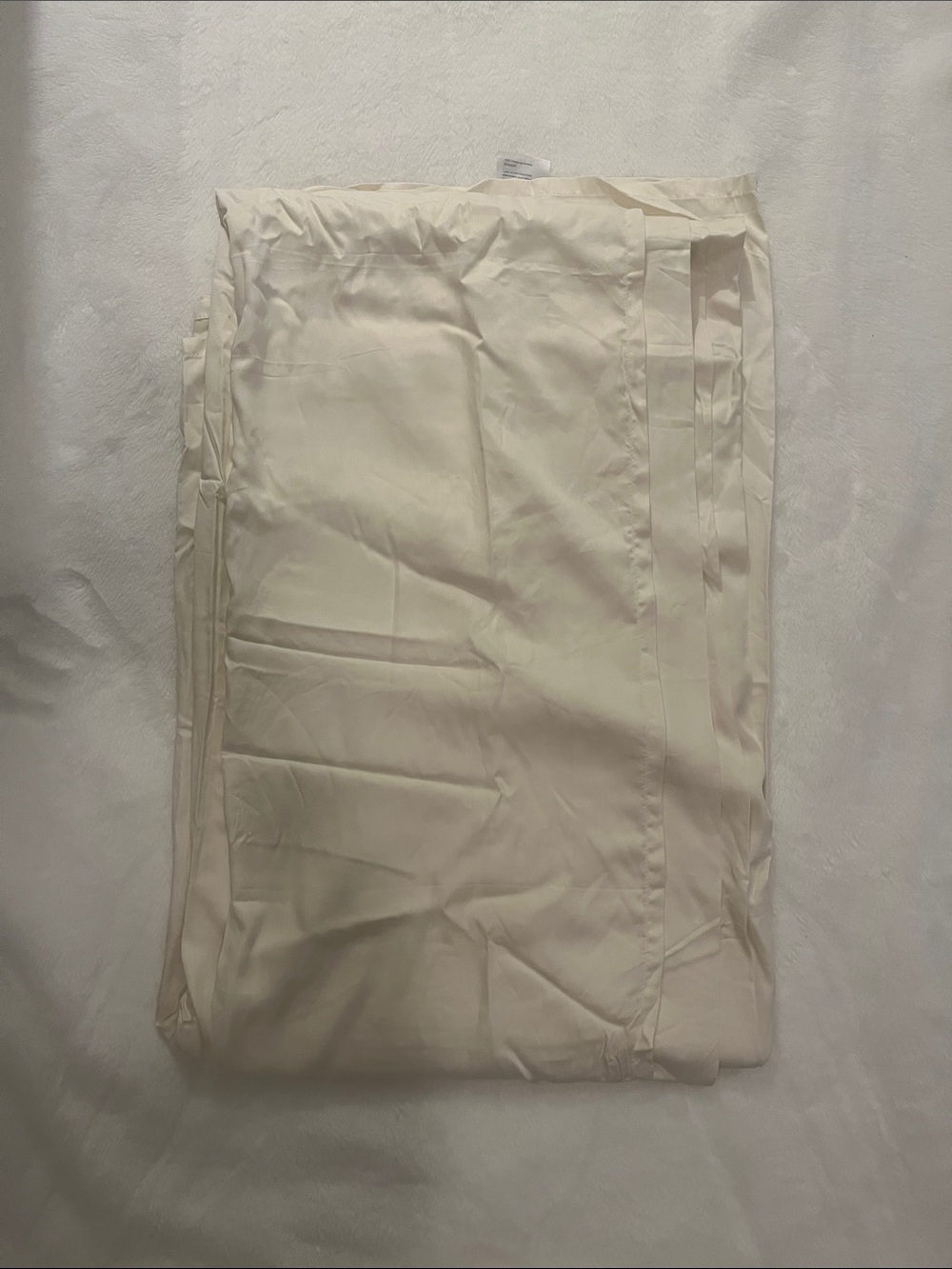 Quince Queen Bamboo Flat Sheet.  Ivory color.
